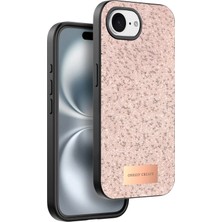 Üreticiniz Onegif Apple iPhone 16E Bright Simli Kapak - Pembe 481348