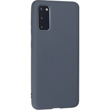 Üreticiniz Newface Samsung Galaxy S20 Kılıf Nano Içi Kadife Silikon - Gri 481348