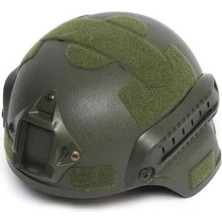 Gümrük Bey Ss Tactical Airsoft Kompozit Başlık Koruyucu Kask Miğfer - Haki Renk