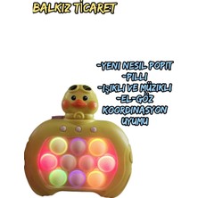 Kids Yeni Nesil Elektronik Popit, Işıklı ve Müzikli, El Göz Koordinasyonu Sağlayıcı Popit