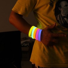 Üreticiniz Glow Partisi Fosforlu Ekstra Kalın Bileklik 6 Renk 6’lı Set – Baskı Yapılabilir