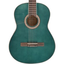 Miguel Angela Ma1-Bl Klasik Gitar - Mavi (Başlangıç - Eğitim Serisi) | Mat Mavi Renk Varyantı, Ergonomik Sap Profili, Dengeli Öğrenci Gitarı | Uyum: 4/4 (Tam Boy) Standart