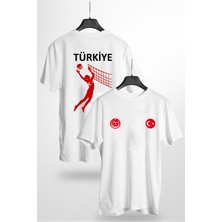 Venüs Dijital Voleybol Türkiye Tişört Milli Takım Forma Ön ve Sırt Baskılı
