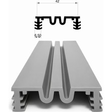 MAKPLASTİK FİTİL PROFİL Df 002 Dilatasyon Fitili 6 Metre Gri