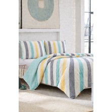 Ely Parker Kolay Ütü-Tek Kişilik Nevresim Takımı (90X190 Lastikli Çarşaf+Yorgan Kılıfı+Y. Kılıfı) Yeşil