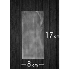Yağmur Ambalaj Bantsız Parlak Şeffaf JELATIN-8X17CM Aksesuar Kurabiye Poşeti (50ADET)