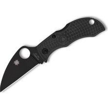 Spyderco Manbug Black Lightweight Black Blade Wharncliffe Plainedge Çakı