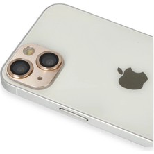 Üreticiniz Newface iPhone 13 Pers Alüminyum Kamera Lens - Gold 481348