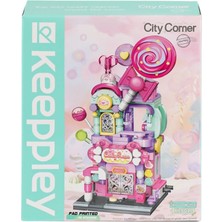 Üreticiniz KP28012 Keeppley Candy Shop City Corner Blok Seti -Vagon Life 481348