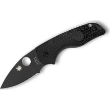 Spyderco Lil Native Black Lightweight Black Blade Plainedge Çakı