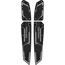 Alkan MB Honda Forza Kauçuk Basamak Takımı Gri Detaylı 4 Parça Model 712