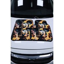 Oto Mutluluk Dijital Baskılı Universal Her Araca Uyumlu Makinede Yıkanabilir Oto Paspas Halı Seti