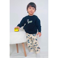 Breeze Erkek Bebek Eşofman Takımı Kaykay Zamanı 9 Ay-3 Yaş, Lacivert