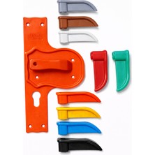 Tuncel Teknik Bariyerli ve Güvenli  Kırılmaz Kapi Kolu Turuncu Ayna