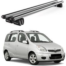 Today Auto Pençe Toyota Yaris Verso Mpv (2000-2005) Uyumlu Gri Ara Atkı 109CM Port Bagaj Tavan Barı