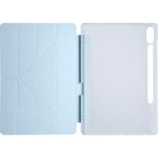 Üreticiniz Newface Samsung Galaxy X510 Tab S9 Fe 11 Kılıf Kalemlikli Mars Tablet Kılıfı - Mavi