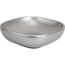 Smanni - Alya 41 Tezgah Üstü Lavabo Mat Platin Outlet - LV1130-208-