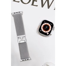 Üreticiniz Newface Apple Watch 42MM Forest Kumaş Kordon - Titan Gri 481348