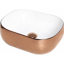 Smanni - Niv 42 Tezgah Üstü Lavabo Rosebeyaz Outlet - LV1193-321-