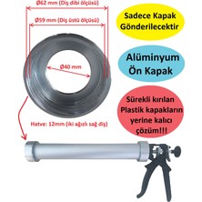 Poyraz Bioplast Sosis Silikon Tabancası Alüminyum Ön Kapak