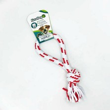 Snmswrld Eurodog Diş Ipi Halka Tek Düğüm Kırmızı Beyaz 25CM