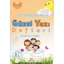 Renklime 3.sınıf Dik Temel Harflerle Güzel Yazı Defteri Kılavuz Çizgili
