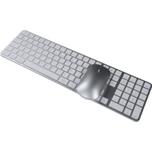 Meetion Ikey C230 Beyaz Ultra Ince Kablosuz Türkçe Klavye-Mouse Seti