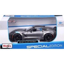 Üreticiniz NESSIWORLD31516 2017 Corvette Grand Sport Model Araba 1:24 -Necotoys 481348
