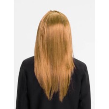 Üreticiniz Altın Renk Düz Kesim Içi Astarlı Uzun Parti Peruğu Takma Saç 481348