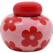 Que Rico - Simona Saklama Kavanozu Kırmızı&pembe