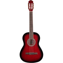 Almira MG917-RDS 4/4 Klasik Gitar - Red Sunburst (Başlangıç - Tam Boy) | Kırmızı Sunburst Finish, Akustik Rezonansı Yüksek Gövde, Kararlı Akort Burguları | Uyum: Yetişkin ve Gençler Için 4/4 Standart