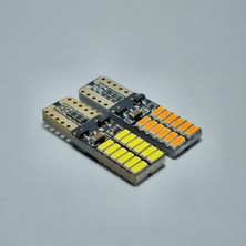 STANDART T10 24 LED Smd Dipsiz Oto LED Ampül – Beyaz / Turuncu