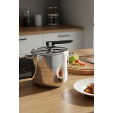 Manheim M128 Paslanmaz Çelik Düdüklü Tencere 4lt