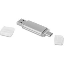 Golden Tech 2 In 1 Çift Taraflı Type-C To USB Bellek 64 GB Mobil ve Bilgisayar İçin Pratik Çözüm