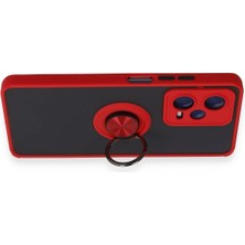 Üreticiniz Newface Xiaomi Redmi Note 12 5g Kılıf Montreal Yüzüklü Silikon Kapak - Kırmızı 4