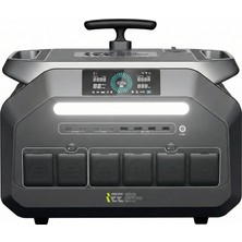 Initial Entropy Energy 2048WH | 6400W Max.  Lifepo4 Taşınabilir Güç Kaynağı Mobil Aplikasyon Dahili Powerbank Jumpstarter + Fener  +4000 Üstü Döngü %99.99 Bms Çoklu Çıkış | P3200