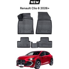 Zey Garage Tuning Renault Clio 6 2026 YENİ Uyumlu Araca Özel Lüx 4D Paspas