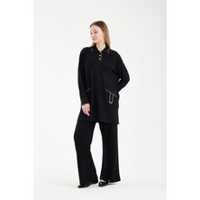 Invee Pamuk Tunik Siyah