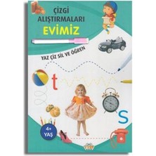 Renklime Çizgi Alıştırmaları Evimiz