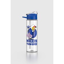 Renga Falcon Kral Şakir Desenli 630 ml Pipetli Tritan Çocuk Matara 222031 Mavi