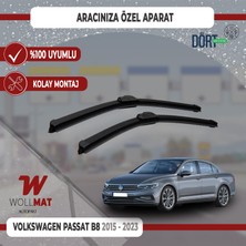 Wollmat Volkswagen Passat B8 Silecek 2015 Sonrası Silecek Seti Araca Özel