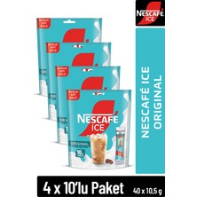 Nescafe Ice Original Çözünebilir Kahve 10,5g 10'lu Paket 10X4