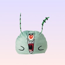 Nickelodeon Sünger Bob Kare Pantolon Plankton Çift Taraflı Mood Peluş