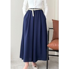 Molly Nelly Kadın Bol Paça Etekli Pantolon