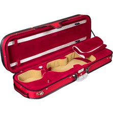 Picaldi CSV062 Bb Keman Kutusu (Bordo/bej) | Lüks Iç Kadife Kaplama Nem Ölçerli ve 4 Arşe Kapasiteli Profesyonel Koruma