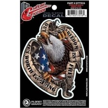 D'addario Planet Waves GT77016 Gitar Tattoo Sticker - Freedom Eagle (Aksesuar) | Enstrüman Cilasına Zarar Vermeyen Özel Yapı, Kolay Uygulanabilir Geçici Tasarım ve Şık Görünüm