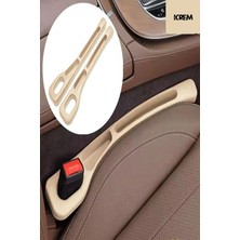 Safestore Krem Renk Araba Koltuk Arası Düzenleyici Düşme Engelleyici Organizer 2 Li