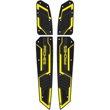 Alkan MB Honda Forza Kauçuk Basamak Takımı Sarı Detaylı 4 Parça Model 712