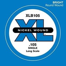 Daddario XLB105 Bas Gitar Tek Tel | E-(Mi) 0.105 Inç Xl Nickel Wound