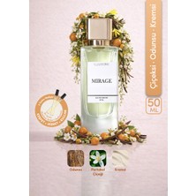 ILLUSIONE Mirage EDP Kadın Parfüm 50ml | Çiçeksi-Odunsu-Kremsi | Portakal Çiçeği, Sümbülteber, Vanilya, Misk